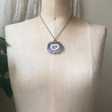 Load image into Gallery viewer, Amethyst Stalactite Slice Necklace #4 - Ready to Ship