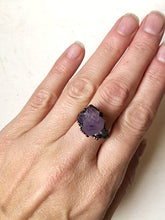 Load image into Gallery viewer, Tibetan Amethyst Mini Cluster Ring #2 (Size 7) - Tell Tale Heart Collection