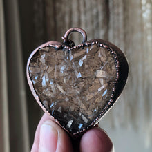 Load image into Gallery viewer, Agate Druzy “Broken Open” Heart Necklace #3 - Ready to Ship