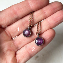 Load image into Gallery viewer, Pink Sapphire “Moon” Necklace - Ready to Ship