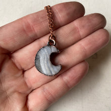 Load image into Gallery viewer, Desert Druzy Crescent Moon Necklace #2 - Ready to Ship