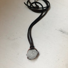 Load image into Gallery viewer, Clear Quartz Druzy Necklace - Ready to Ship