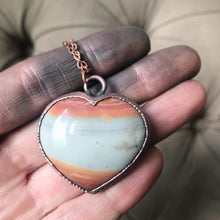 Load image into Gallery viewer, Polychrome Jasper Heart Necklace #3