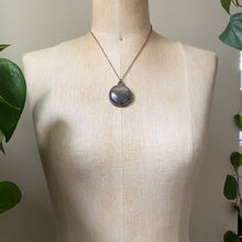 Load image into Gallery viewer, Black Sunstone Moon Necklace #3 - Ready to Ship
