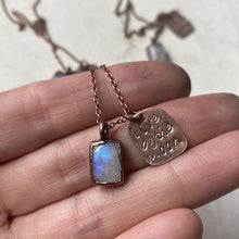 Load image into Gallery viewer, Live By the Moon Necklace with Rainbow Moonstone - Ready to Ship