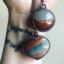 Load image into Gallery viewer, Polychrome Jasper Moon Necklace #1