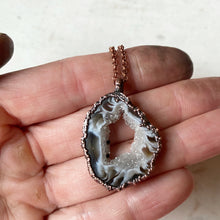 Load image into Gallery viewer, Geode Slice Portal Necklace #4
