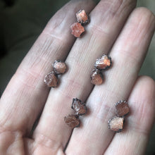 Load image into Gallery viewer, Raw Sunstone Stud Earrings - Ready to Ship
