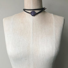 Load image into Gallery viewer, Amethyst Rosette Wrap Bracelet/Choker #2 - Ready to Ship