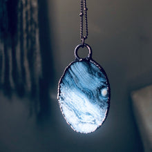 Load image into Gallery viewer, Chalcedony Oval Necklace #2 - Ready to Ship