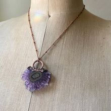 Load image into Gallery viewer, Amethyst Stalactite Slice Necklace #3 - Ready to Ship
