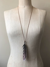 Load image into Gallery viewer, Electroformed Feather Necklace (Wild) - Moksha Collection