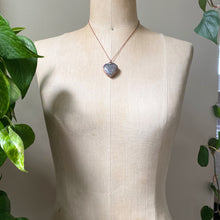 Load image into Gallery viewer, Black Sunstone Heart Necklace #1 - Ready to Ship