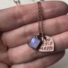 Load image into Gallery viewer, Live By the Moon Necklace with Rainbow Moonstone - Ready to Ship