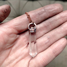 Load image into Gallery viewer, Double Terminated Clear Quartz Point Necklace
