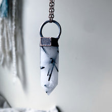 Load image into Gallery viewer, Tourmilinated Quartz Point Necklace #1