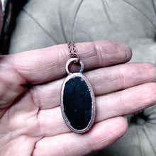 Load image into Gallery viewer, Silver Obsidian Necklace #3