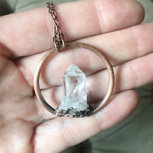 Load image into Gallery viewer, Clear Quartz Point Lantern Necklace - Ready to Ship