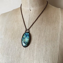 Load image into Gallery viewer, Labradorite Oval Necklace - Ready to Ship (4/25 Update)
