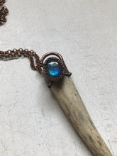 Load image into Gallery viewer, Labradorite & Naturally Shed Deer Antler Tip Necklace #2