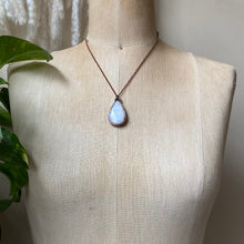 Load image into Gallery viewer, Rainbow Moonstone Teardrop Necklace #1 - Ready to Ship