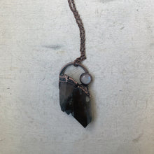 Load image into Gallery viewer, Smoky Quartz Cluster &amp; Rainbow Moonstone Necklace #2 - Ready to Ship
