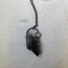 Load image into Gallery viewer, Smoky Quartz Cluster & Rainbow Moonstone Necklace #2 - Ready to Ship