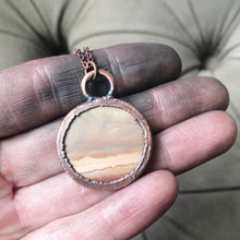 Load image into Gallery viewer, Polychrome Jasper Moon Necklace #6