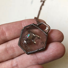 Load image into Gallery viewer, Smoky Quartz Hexagon Necklace - Ready to Ship (Flower Moon Collection)