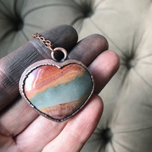 Load image into Gallery viewer, Polychrome Jasper Heart Necklace #1