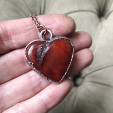 Load image into Gallery viewer, Carnelian Heart Necklace #4
