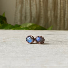 Load image into Gallery viewer, Blue Labradorite Stud Earrings #4