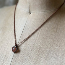 Load image into Gallery viewer, Peach Moonstone Heart Necklace - Ready to Ship