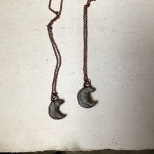 Load image into Gallery viewer, Chalcedony Crescent Moon Necklace - Ready to Ship