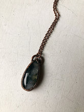 Load image into Gallery viewer, Moss Agate Small Teardrop Necklace - Ready to Ship