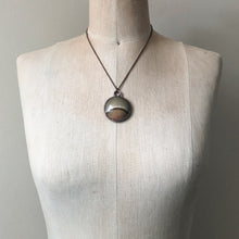 Load image into Gallery viewer, Polychrome Jasper Moon Necklace #8