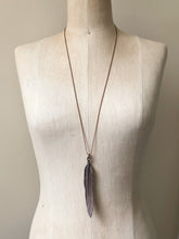 Load image into Gallery viewer, Electroformed Feather Necklace #2 (Satya Collection)
