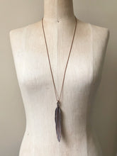 Load image into Gallery viewer, Electroformed Feather Necklace #2 (Satya Collection)