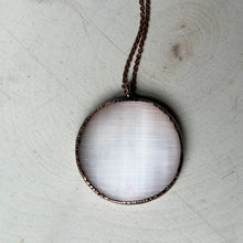 Load image into Gallery viewer, Selenite Pink Moon Necklace #1 - Ready to Ship