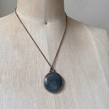 Load image into Gallery viewer, Black Sunstone Full Moon Necklace #1 - Ready to Ship