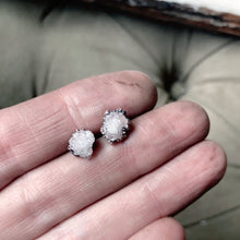 Load image into Gallery viewer, Clear Quartz Druzy Earrings #2 - Ready to Ship