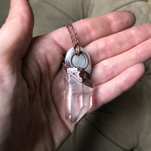 Load image into Gallery viewer, Clear Quartz Point and Moonstone Necklace #2 - Ready to Ship