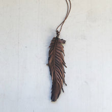 Load image into Gallery viewer, Electroformed Wild Feather Necklace - Ready to Ship