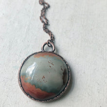 Load image into Gallery viewer, Polychrome Jasper Moon Necklace #5