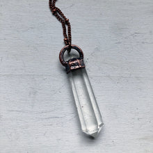 Load image into Gallery viewer, Double Terminated Clear Quartz Point Necklace