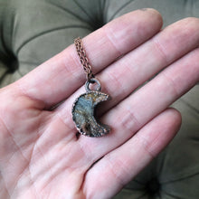 Load image into Gallery viewer, Chalcedony Crescent Moon Necklace #2 - Ready to Ship
