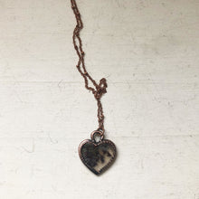 Load image into Gallery viewer, Moss Agate Heart Necklace #3 - Ready to Ship