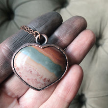 Load image into Gallery viewer, Polychrome Jasper Heart Necklace #1