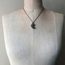 Load image into Gallery viewer, Chalcedony Crescent Moon Necklace #1 - Ready to Ship