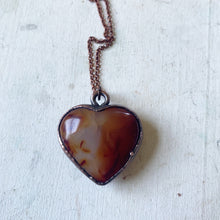 Load image into Gallery viewer, Carnelian Heart Necklace #4 - Ready to Ship